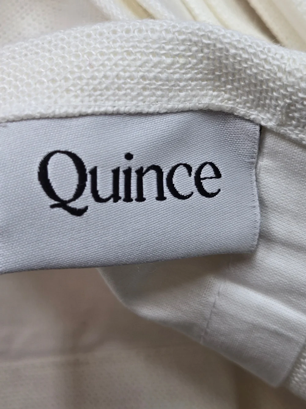 NWT QUINCE Set Of 2 48x96 Heavyweight European Linen Curtains White 0233